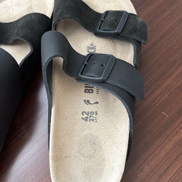 Birkenstock Black and Tan Sandals leather +suede - Picture 4 of 5